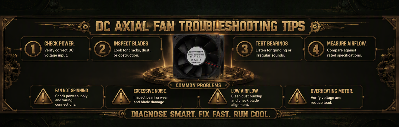 DC Axial Fan Troubleshooting Tips