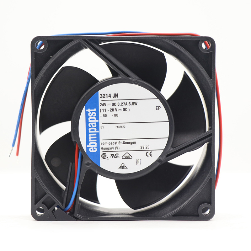 3214JN | ebm-papst 24V 6.5W DC Axial Fan for Electronics Cooling