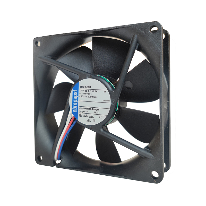3412N/39H | ebm-papst 12V 2.5W DC Axial Fan for Electronics Cooling