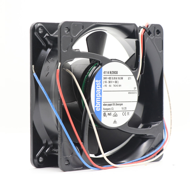 4114N/2H3U | ebm-papst 24V 19.5W DC Axial Fan for Electronics Cooling