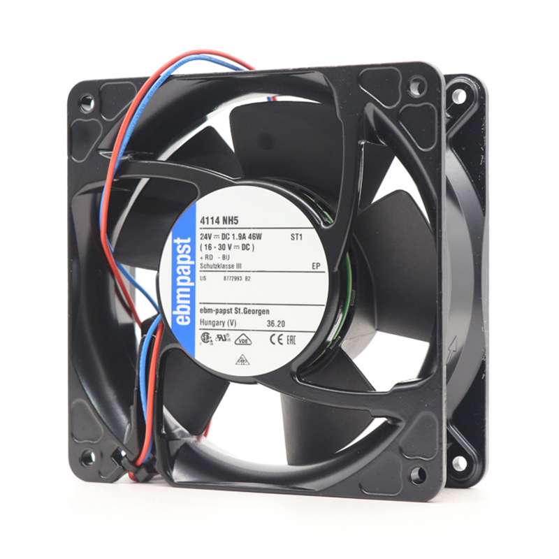 4114NH5 | ebm-papst 24V 46W DC Axial Fan for Electronics Cooling