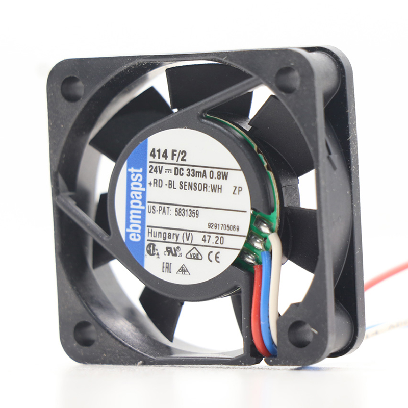 414F/2 | ebm-papst 24V 0.8W DC Axial Fan for Electronics Cooling