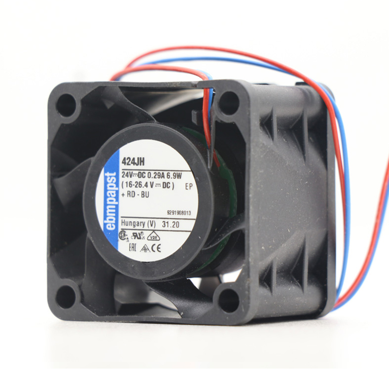 424JH | ebm-papst 24V 6.9W DC Axial Fan for Electronics Cooling