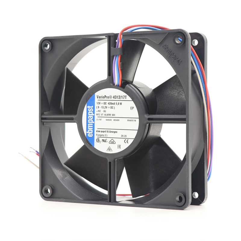 4312/17T | ebm-papst 12V 5W DC Axial Fan for Electronics Cooling