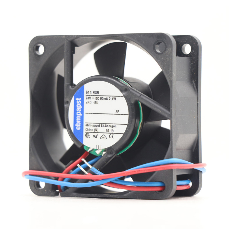 614NGN | ebm-papst 24V 2.1W DC Axial Fan for Electronics Cooling