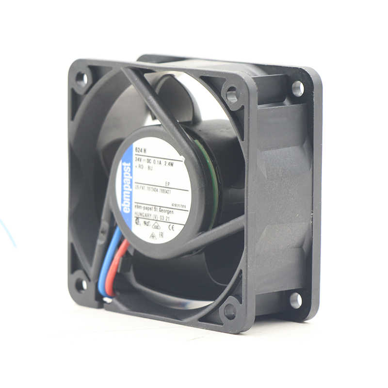 624H | ebm-papst 24V 2.4W DC Axial Fan for Electronics Cooling