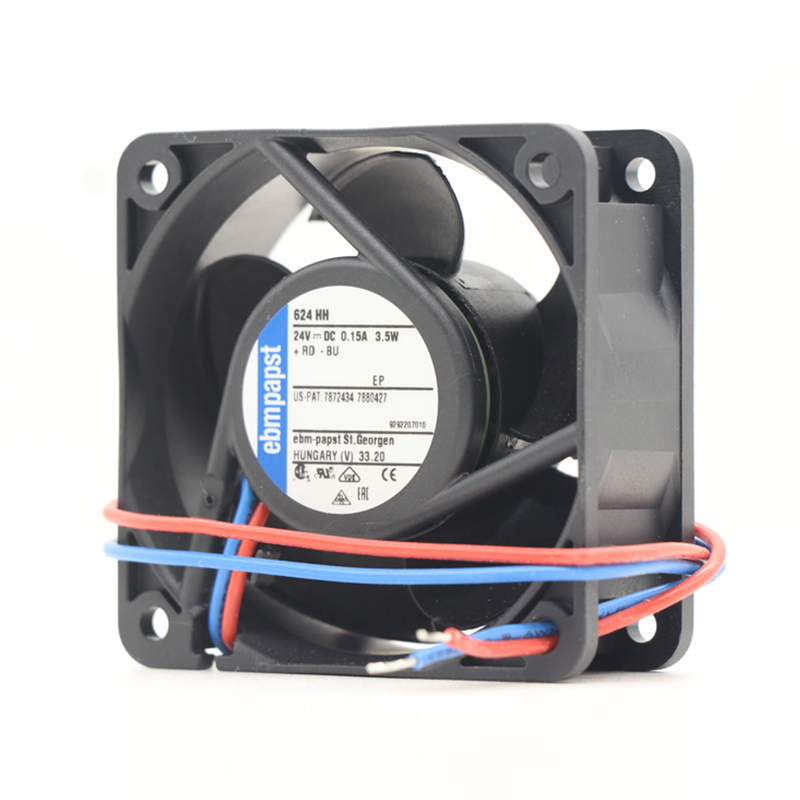 624HH | ebm-papst 24V 4W DC Axial Fan for Electronics Cooling