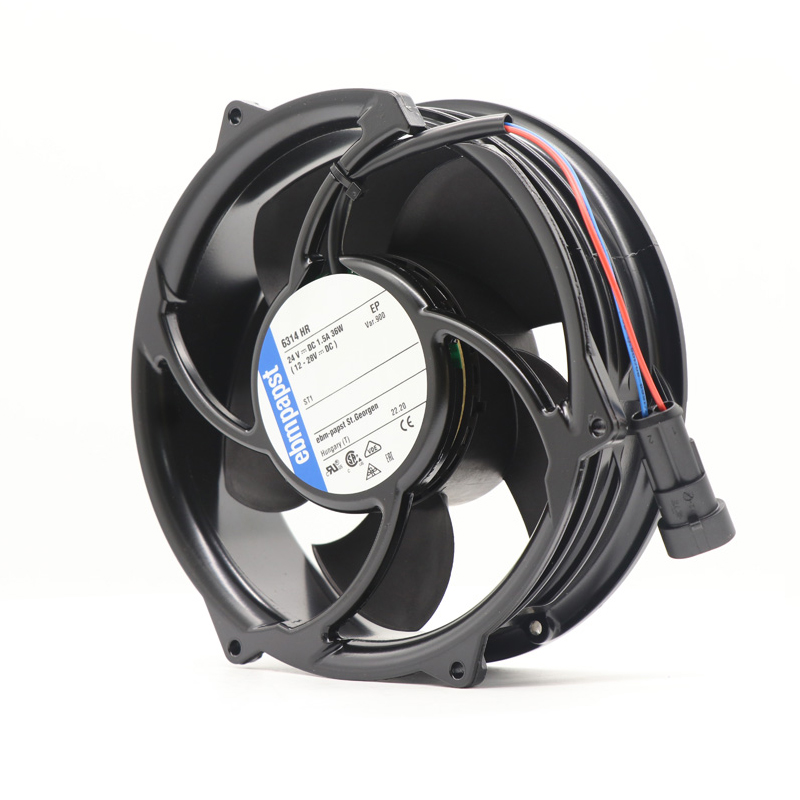 6314HR-900 | ebm-papst 24V 36W DC Axial Fan for Electronics Cooling