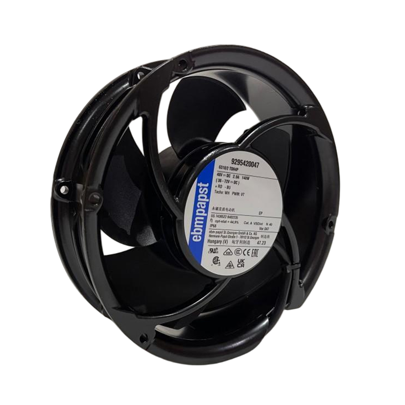 6318/2TDH4PU | ebm-papst 48V 150W DC Compact Axial Fan for EV Charging Systems