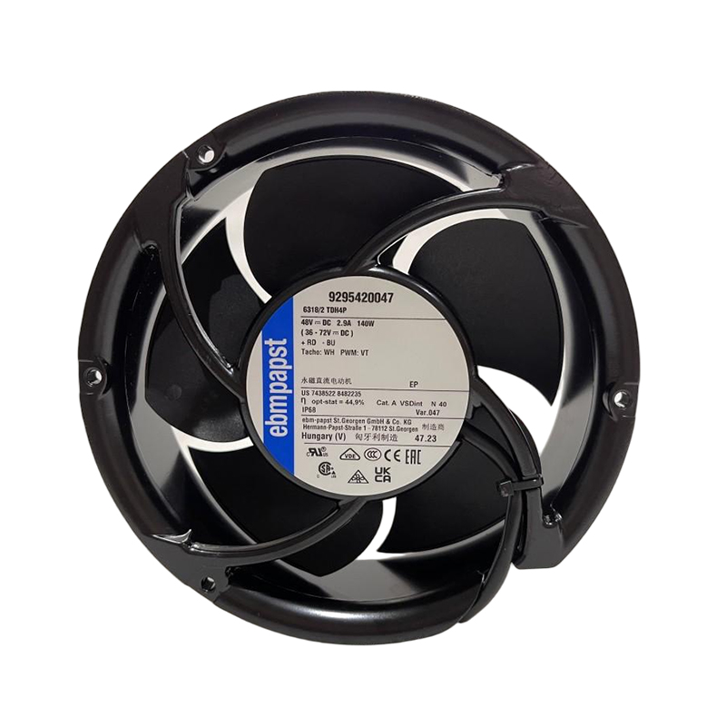 6318/2TDH4PU | ebm-papst 48V 150W DC Compact Axial Fan for EV Charging Systems