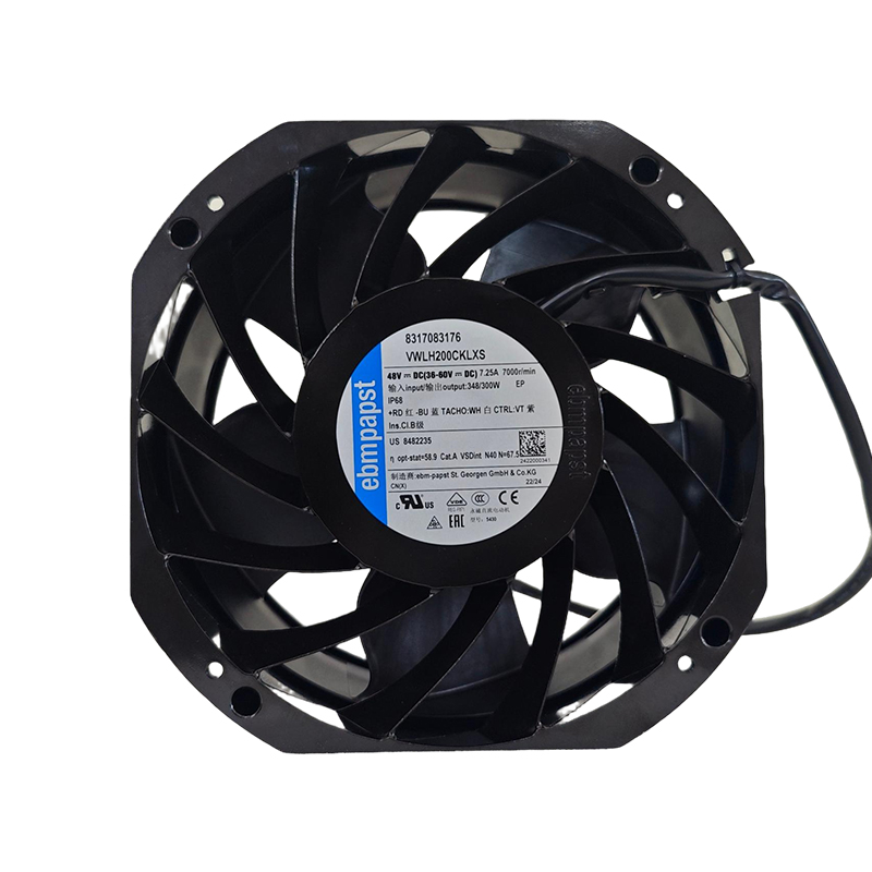 8317083176-VWLH200CKLXS | ebm-papst 48V DC Axial Fan Module for EV Chargers