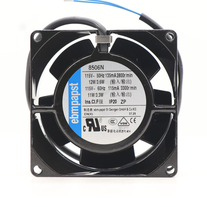 8506N | ebm-papst 115V 12W AC Axial Fan for Electronics Cooling