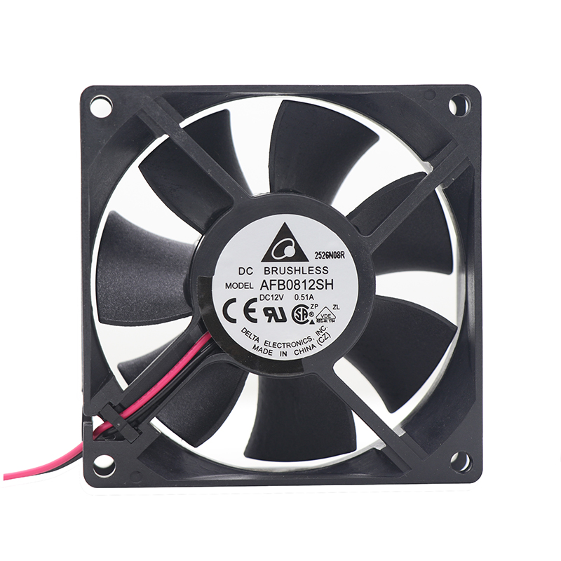 AFB0812SH | Delta Electronics 12VDC 4.08W Axial Fan for Server and Power Supply Cooling