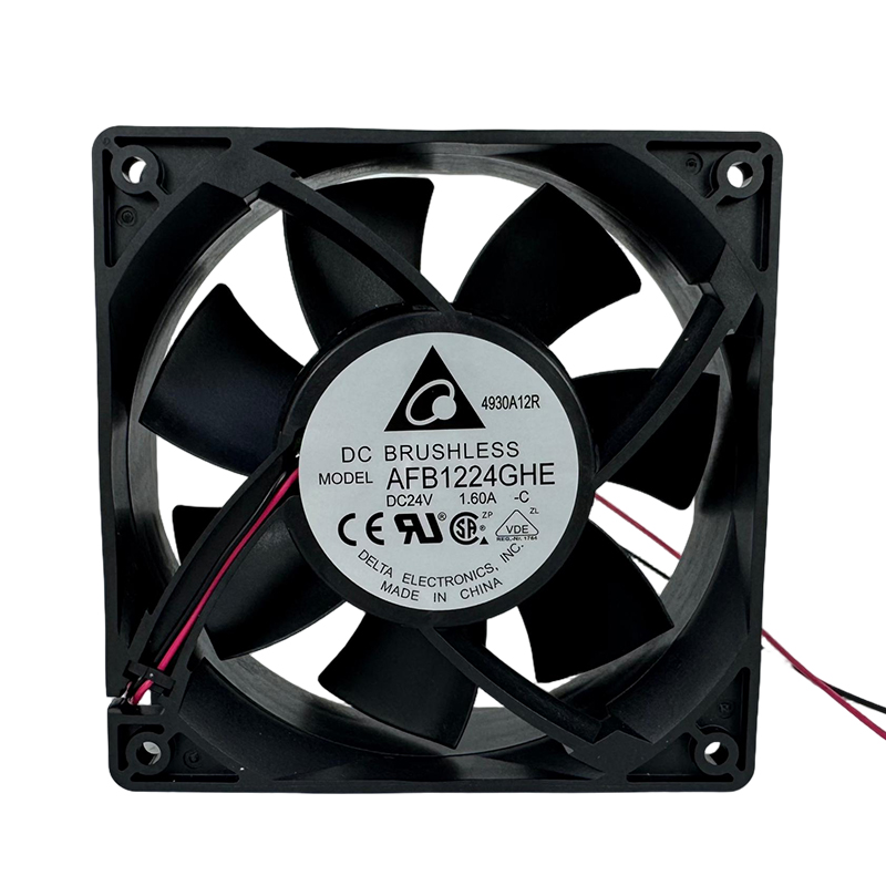 AFB1224GHE-C | Delta Electronics 24VDC 27.6W Axial Fan for Server and Power Supply Cooling