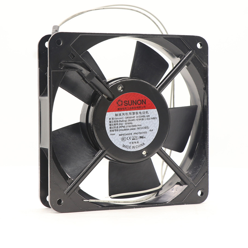 DP201AT 2122HBL.GN | SUNON 220/240V 19W 120x120x25mm 136m3/h AC Axial Fan for HVAC & Ventilation