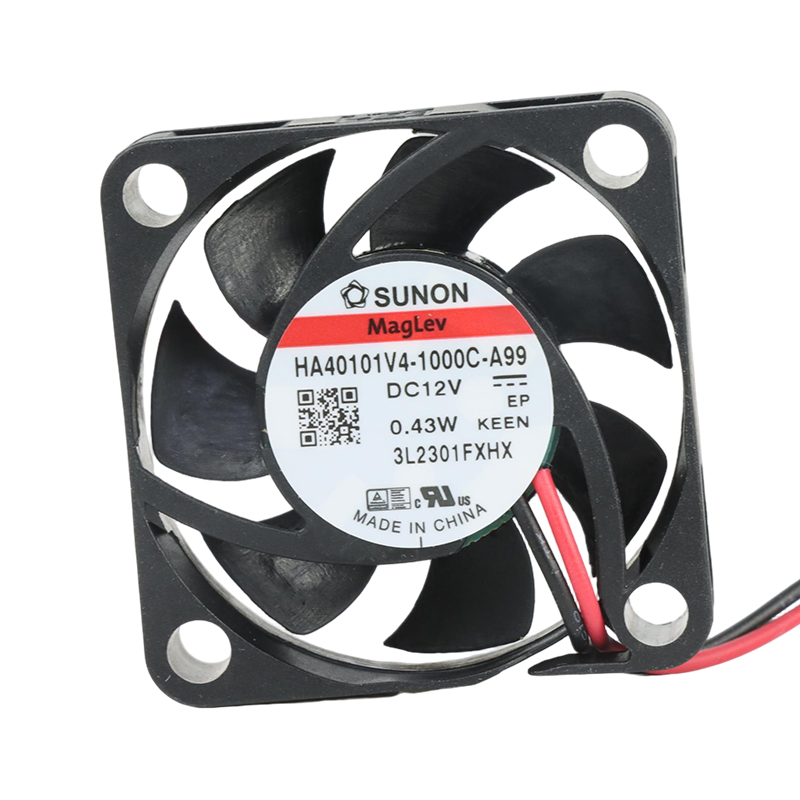 HA40101V4-1000U-A99 | SUNON 12V 0.43W 40x40x10mm 9.18m3/h DC Axial Fan for Industrial Cooling
