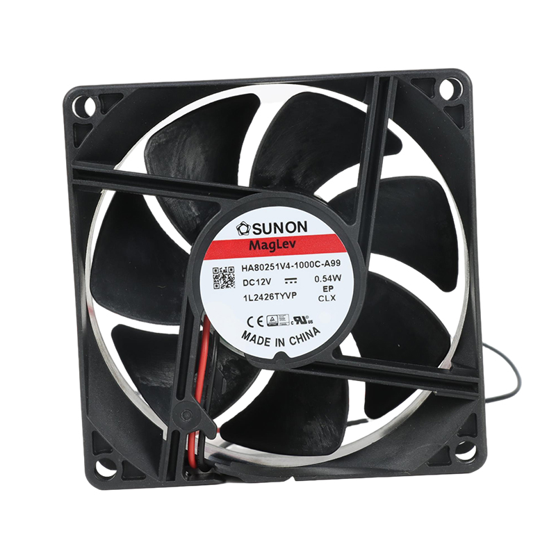 HA80251V4-1000U-A99 | SUNON 12V 0.54W 80x80x25mm 40.63m3/h DC Axial Fan for Industrial Cooling