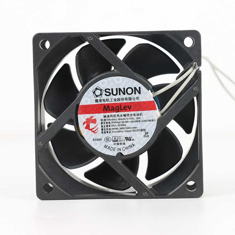 MA2072-HVL.GN | SUNON 220V 4.4W 70x70x25mm 29m3/h 3900rpm AC Axial Fan for HVAC & Ventilation