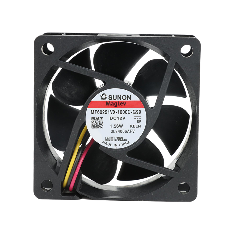 MF60251VX-1000U-G99 | SUNON 12V 1.56W 60x60x25mm 45.9m3/h DC Axial Fan for Telecommunications