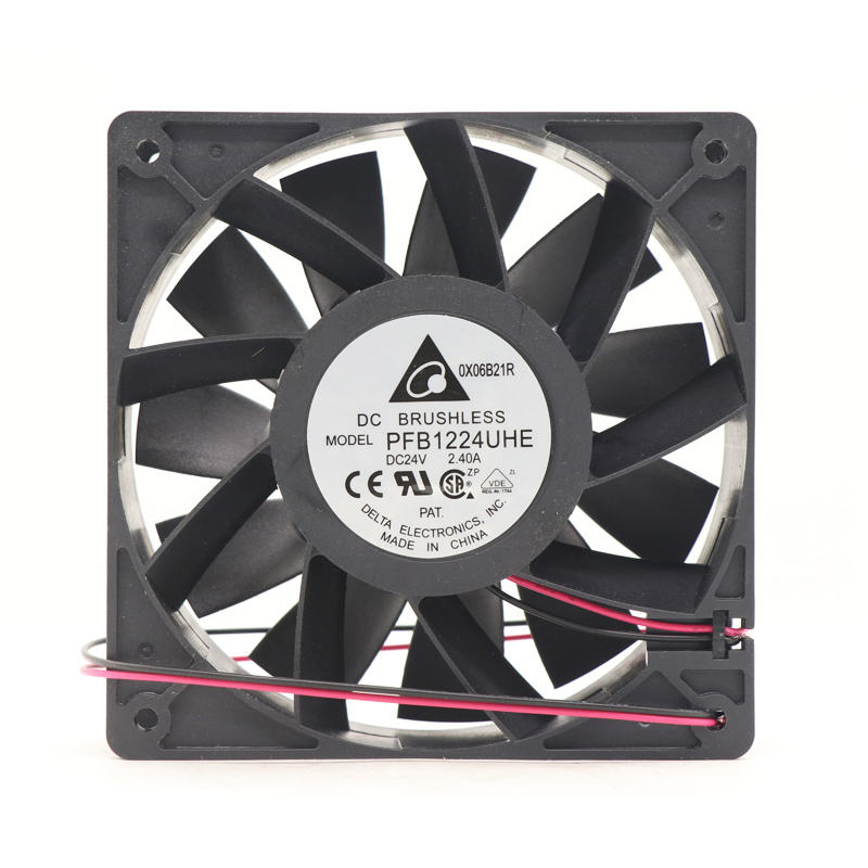 PFB1224UHE | Delta Electronics 24VDC 48W Axial Fan for Industrial Control Cabinet Cooling