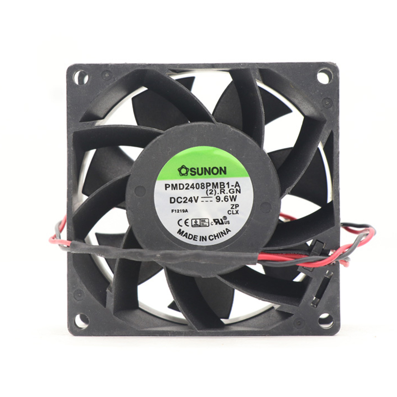 PMD2408PMB1-A | SUNON 24V 9.6W 80x80x38mm 142.97m3/h 5700rpm DC Axial Fan for Industrial Cooling