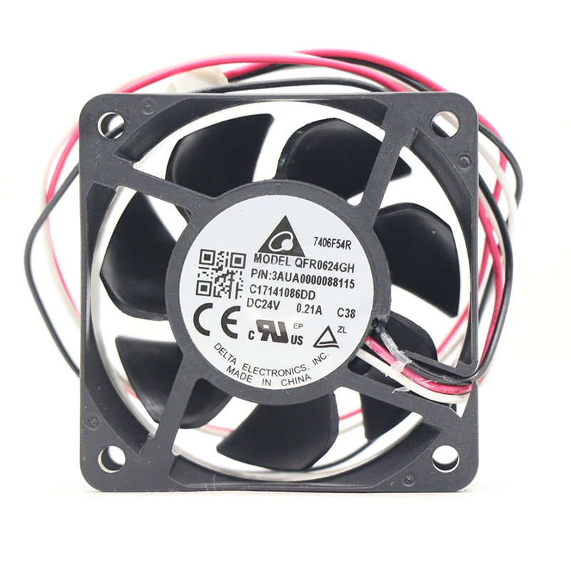 QFR0624GH | Delta Electronics 24VDC 3.84W Axial Fan for Industrial Automation Cooling