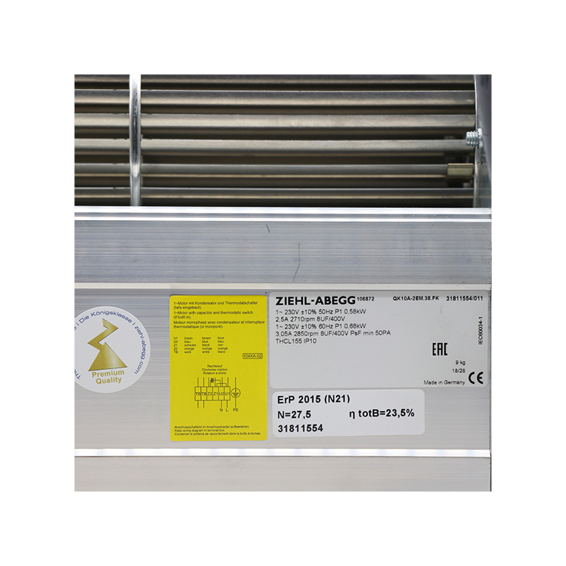 QK10A-2EM.38.FK | ZIEHL-ABEGG 230V 680W AC Crossflow Fan for Dry Transformer Cooling