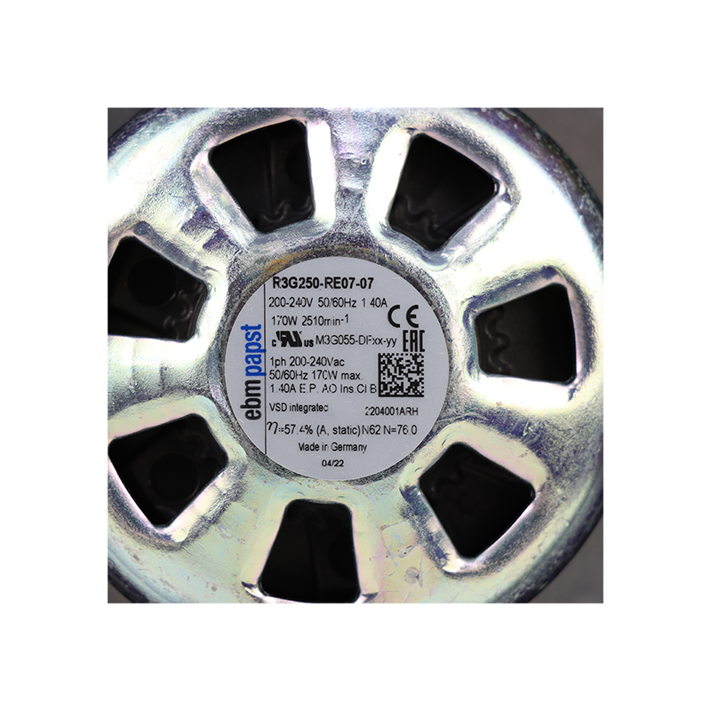 R3G250-RE07-07 | ebm-papst 1~ 200-277V 170W Centrifugal Fan for Air Purification
