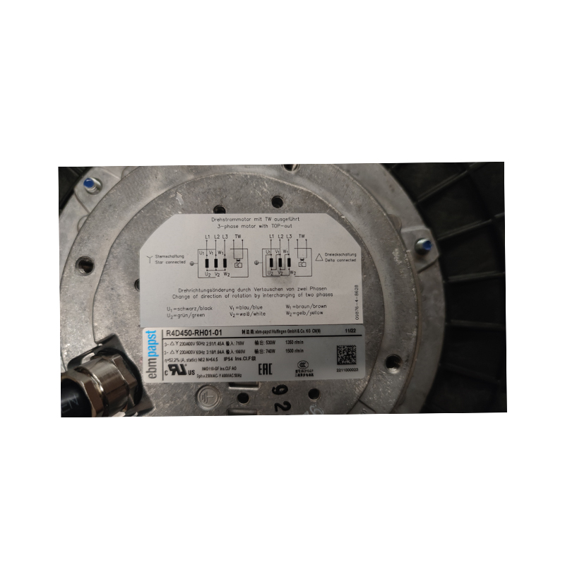R4D450-RH01-01 | ebm-papst 400V 710W Centrifugal Fan for Automation
