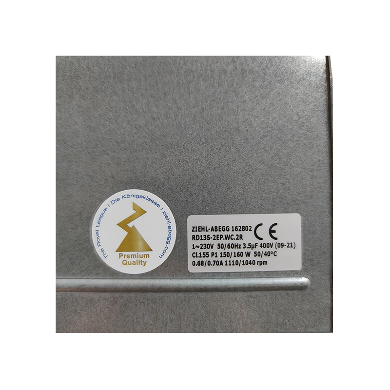 RD13S-2EP.WC.2R | ZIEHL-ABEGG 1~230V 160W AC Centrifugal Fan for HVAC & Equipment Cooling
