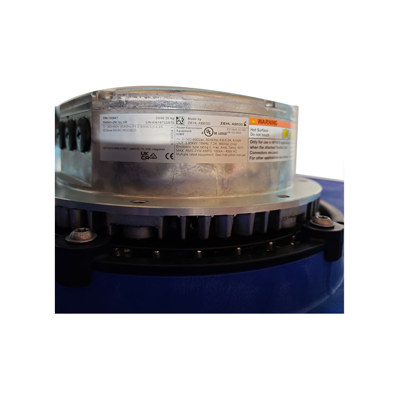 RH56V-ZIK.GL.VR | ZIEHL-ABEGG 400V 3500W EC Impeller for Data Center & Equipment Cooling