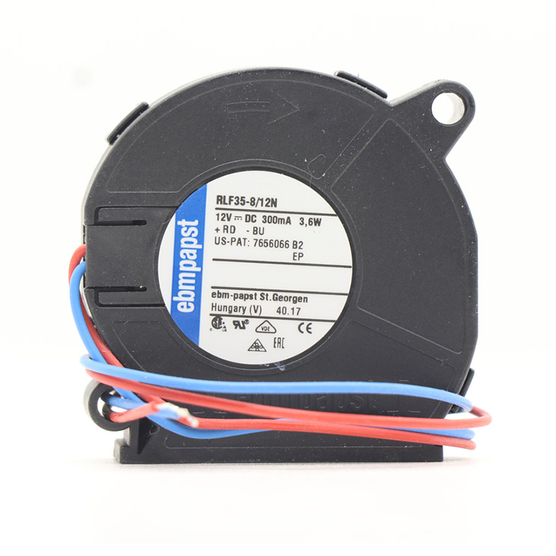 RLF35-8/12N | ebm-papst 12V 3.5W DC Centrifugal Blower for Rail Transit