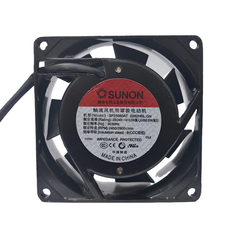 SF23080AT/2082HBL.GN | SUNON 240VACV 13.5W 80x80x25.5mm AC Axial Fan for Refrigeration Equipment