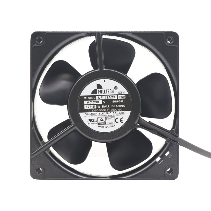 UF-12A23BWH | Fulltech 230VAC 17W AC Axial Fan for Control Cabinet and Power Supply Cooling