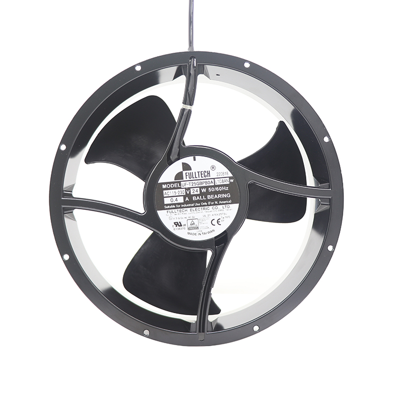 UF-T25GBPB0AL1D8ANW | Fulltech 115-230VAC 24W EC Axial Fan for HVAC and Outdoor Unit Cooling