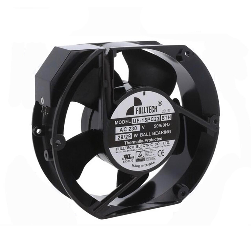 UF-15PC23BTH | Fulltech 230VAC 29W AC Axial Fan for HVAC and Industrial Equipment Cooling