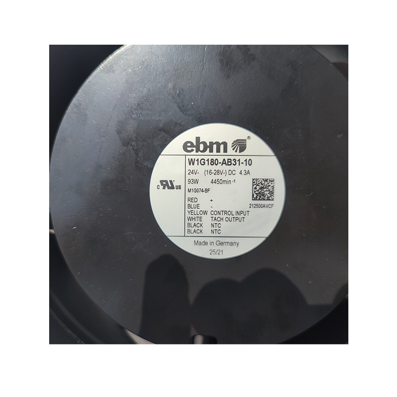 W1G180-AB31-10 | ebm-papst 24V 93W EC Axial Fan for Industrial Equipment Cooling