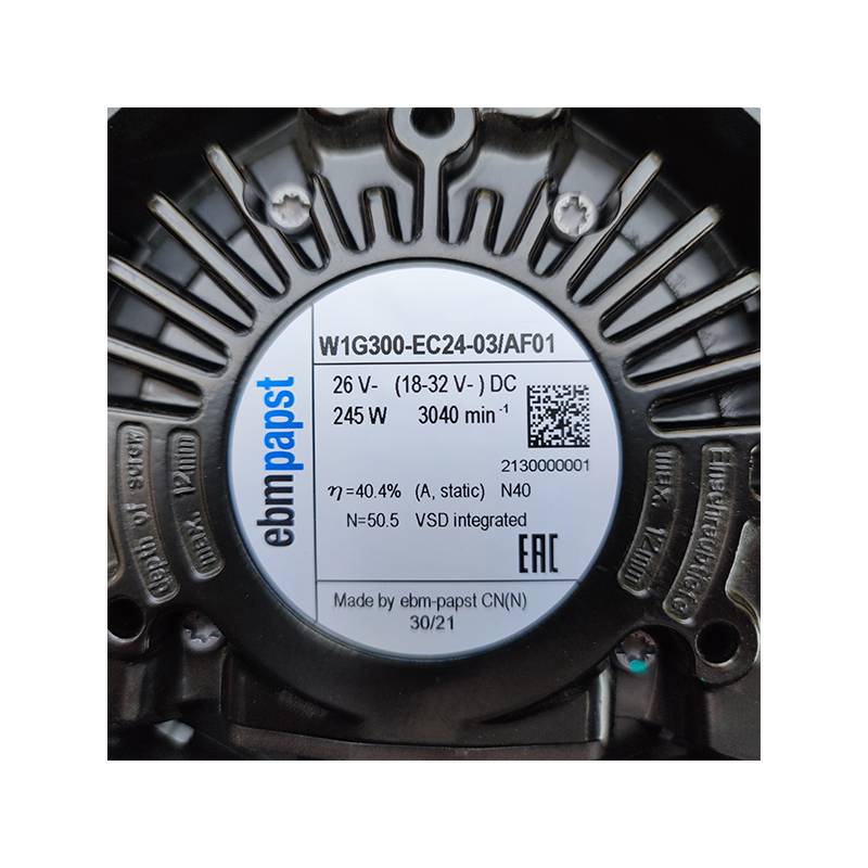 W1G300-EC24-03/AF01 | ebm-papst 26V 255W EC Axial Fan for Refrigeration Cooling