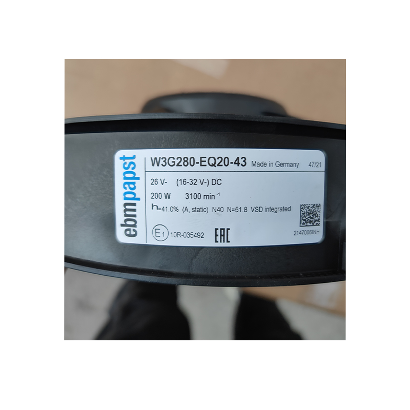 W3G280-EQ20-43 | ebm-papst 26V 200W EC Axial Fan for Air Handling Cooling