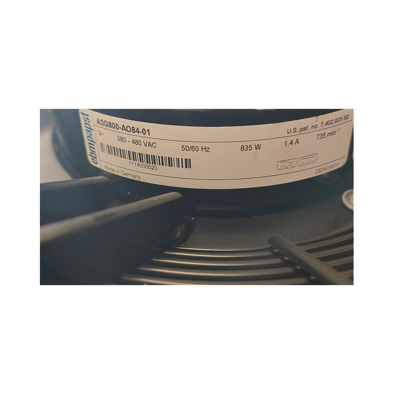W3G800-GO84-01/F05 | ebm-papst 400V 514W EC Axial Fan for Data Center Cooling